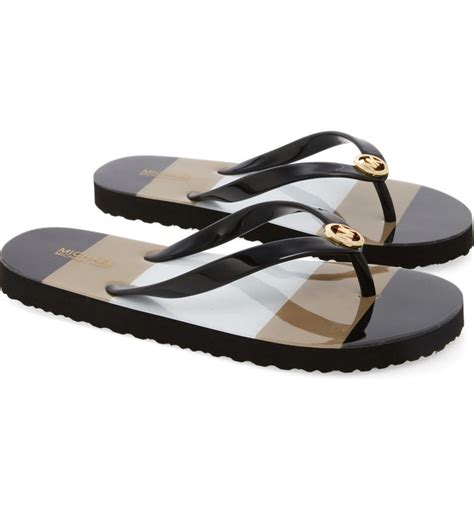 michael kors flip flops women sale|Michael Kors women's slides.